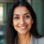 Headshot of Professor Maya Singh, a vibrant and intellectual academic with a focus on holistic nutrition.