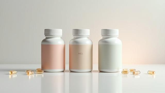 Various NAD+ supplement bottles neatly arranged on a clean, modern surface, implying scientific review and quality.